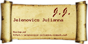 Jelenovics Julianna névjegykártya